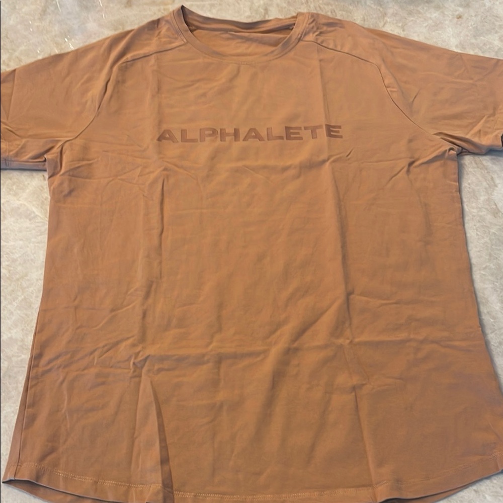 Alphalete rust Orange Short Sleeve Tee Casual Comfort